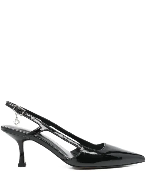 Maje pointed-toe slingback pumps