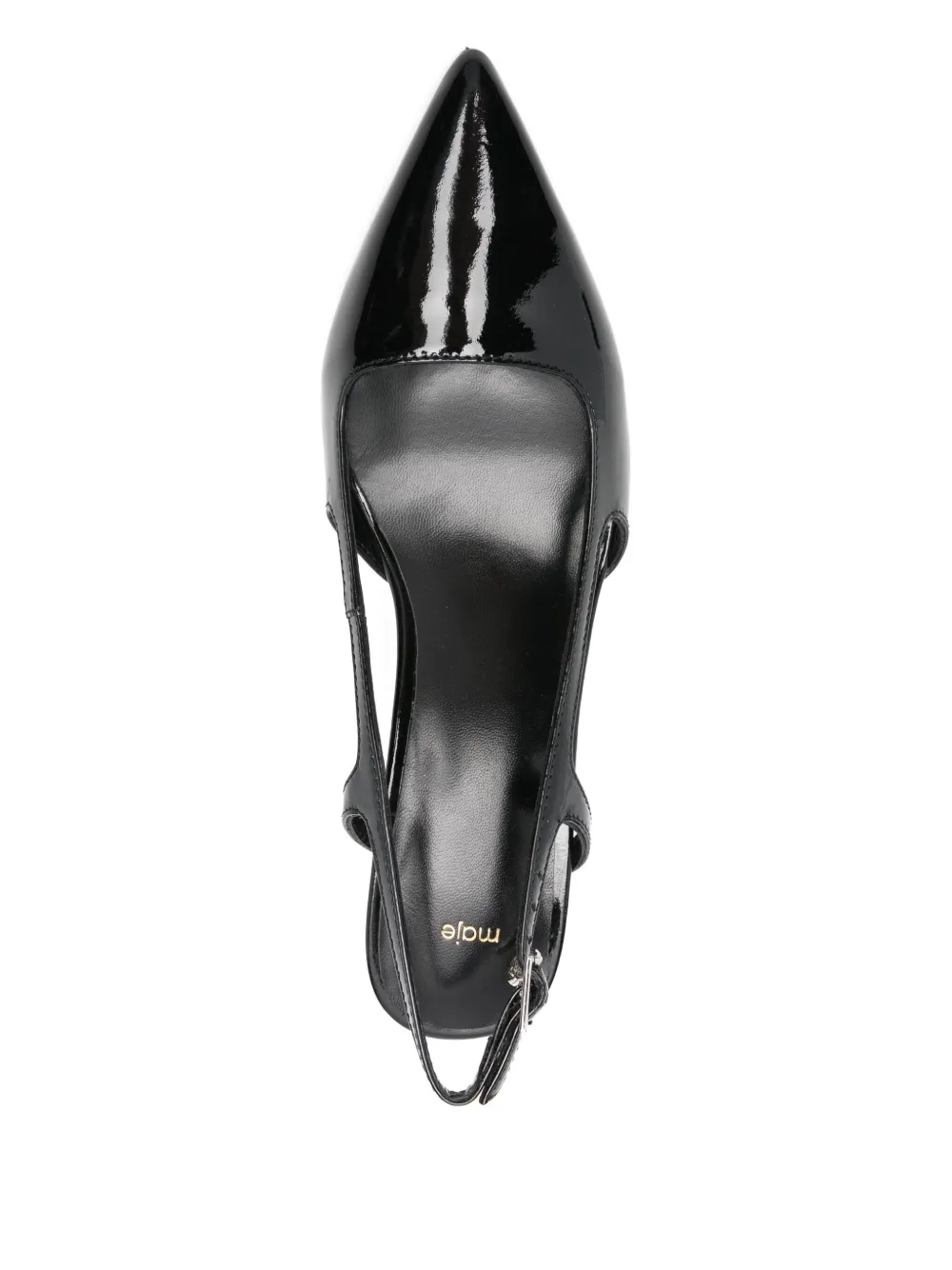 Maje Slingback pumps met puntige neus Zwart