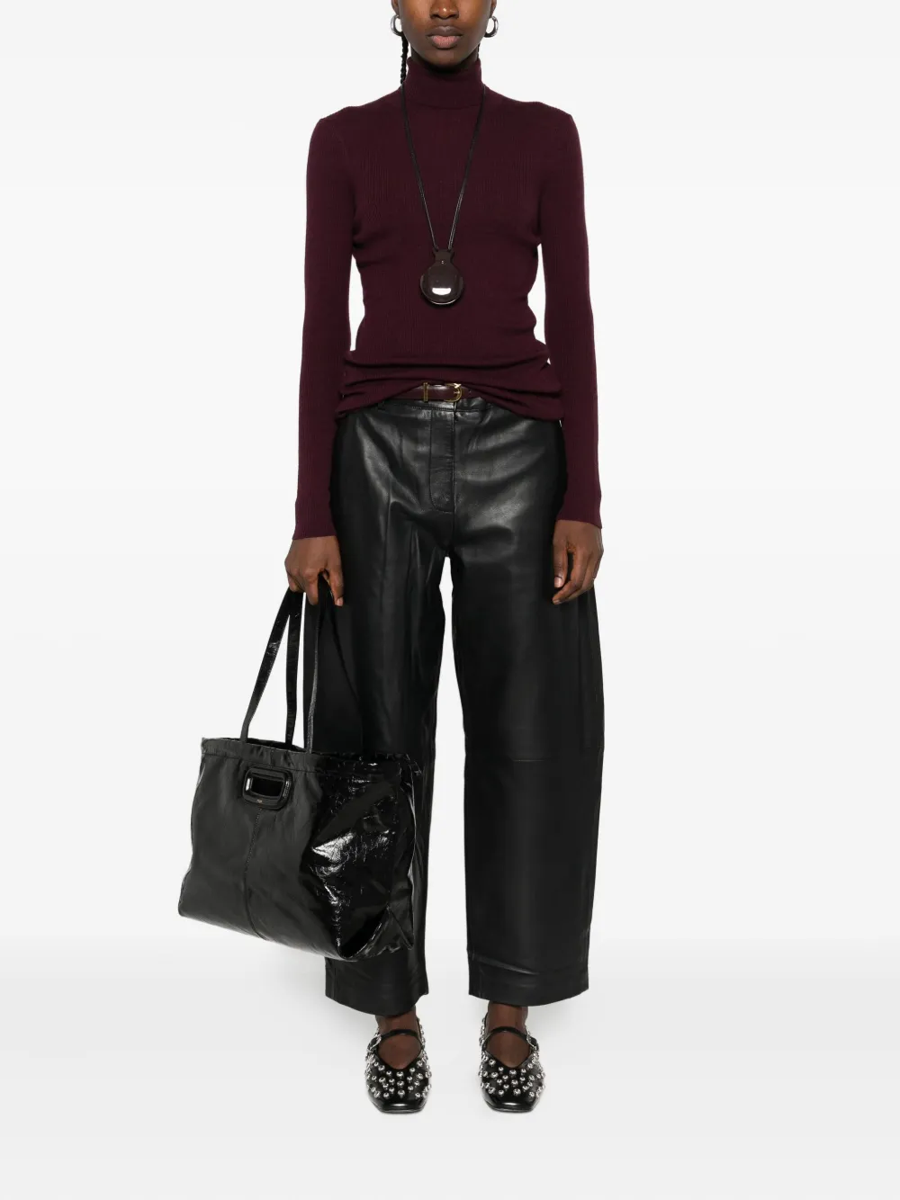 Maje ribbed turtleneck sweater | Knitted Sweaters | Image 2