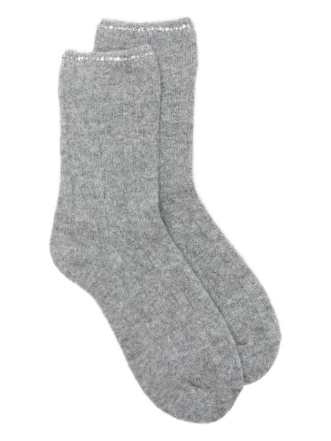 Maje calcetines con detalles de cristal