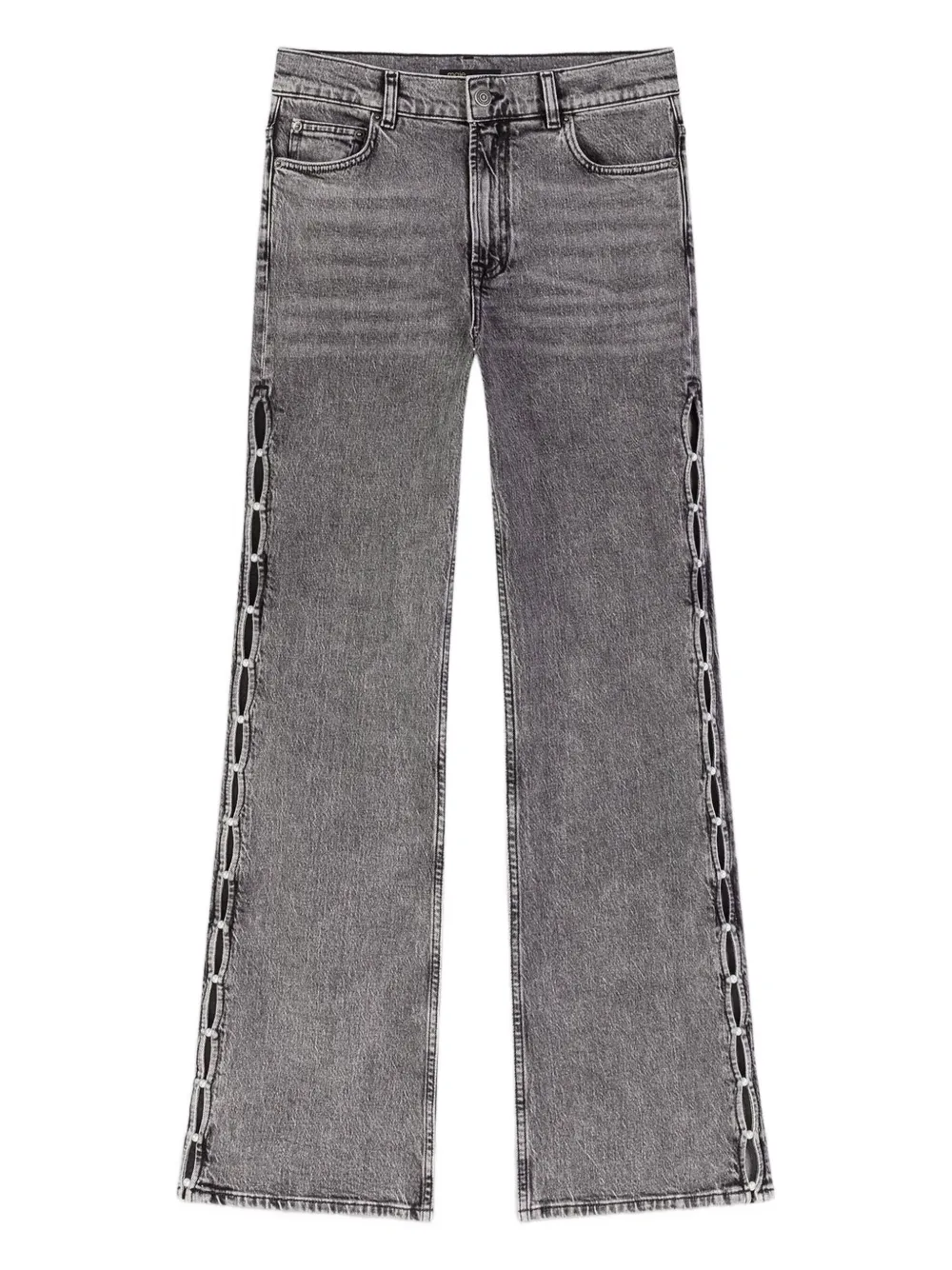 Maje jeans con apliques de strass | gris | Image 1