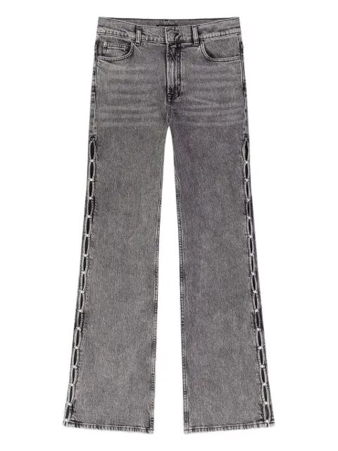 Maje jeans con apliques de strass