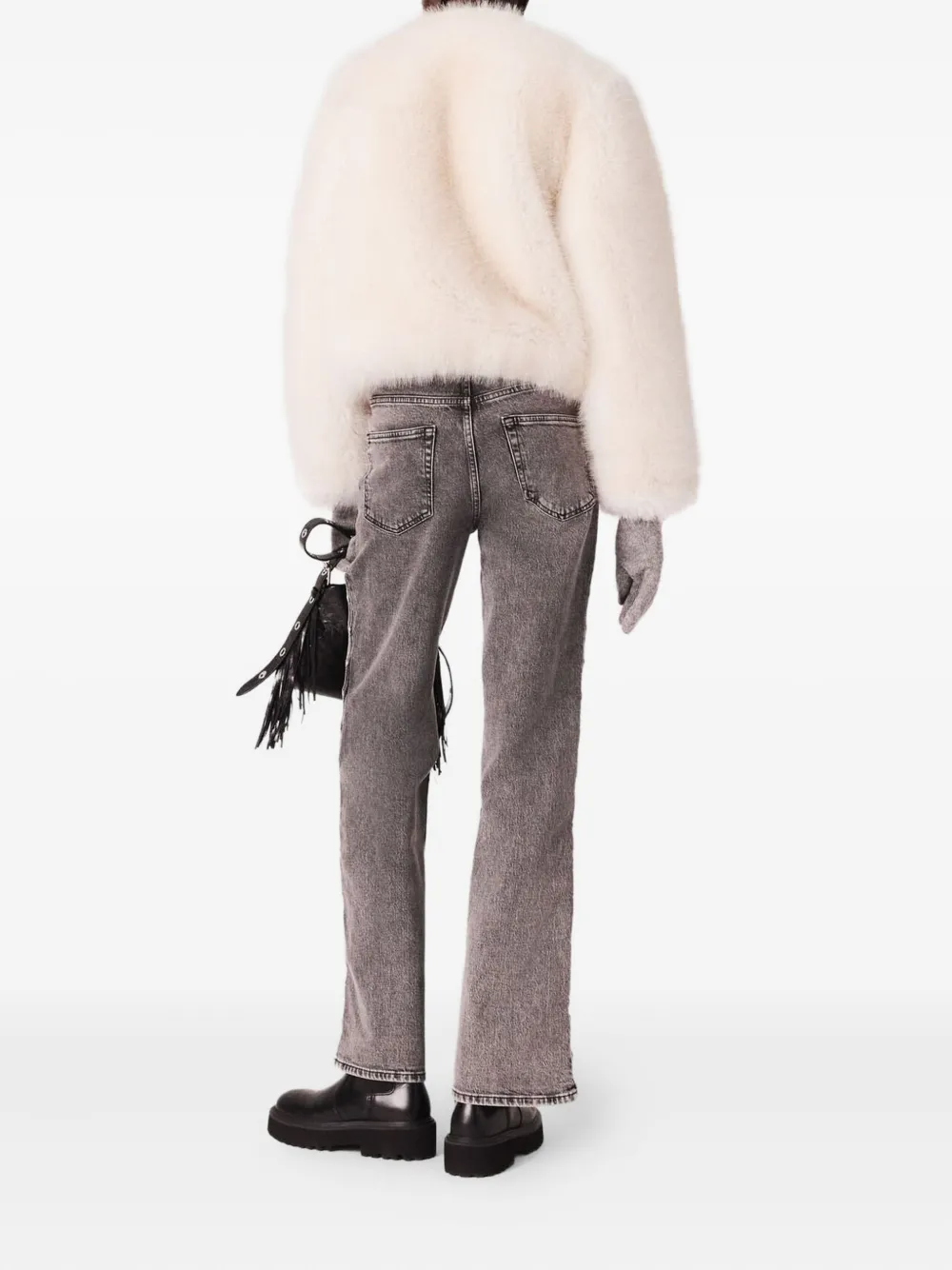 Maje Jeans verfraaid met stras Grijs