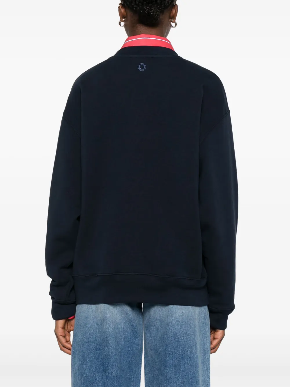 Maje Sweater met print Blauw
