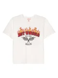 Maje flame-print T-shirt - White