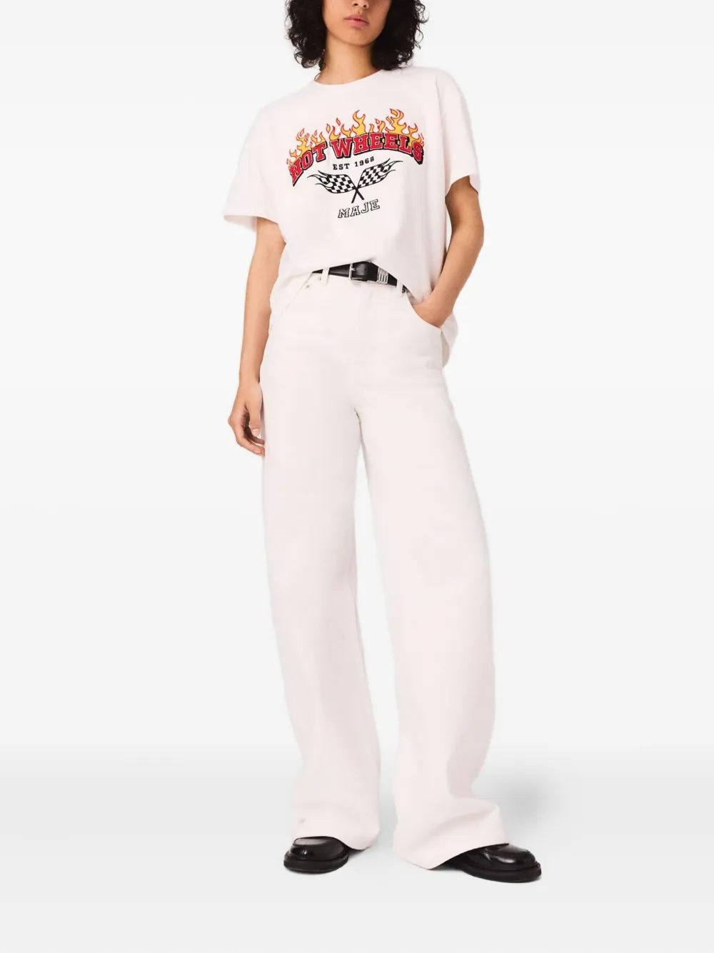 Maje flame-print T-shirt | T-shirts & Jerseys | Image 2