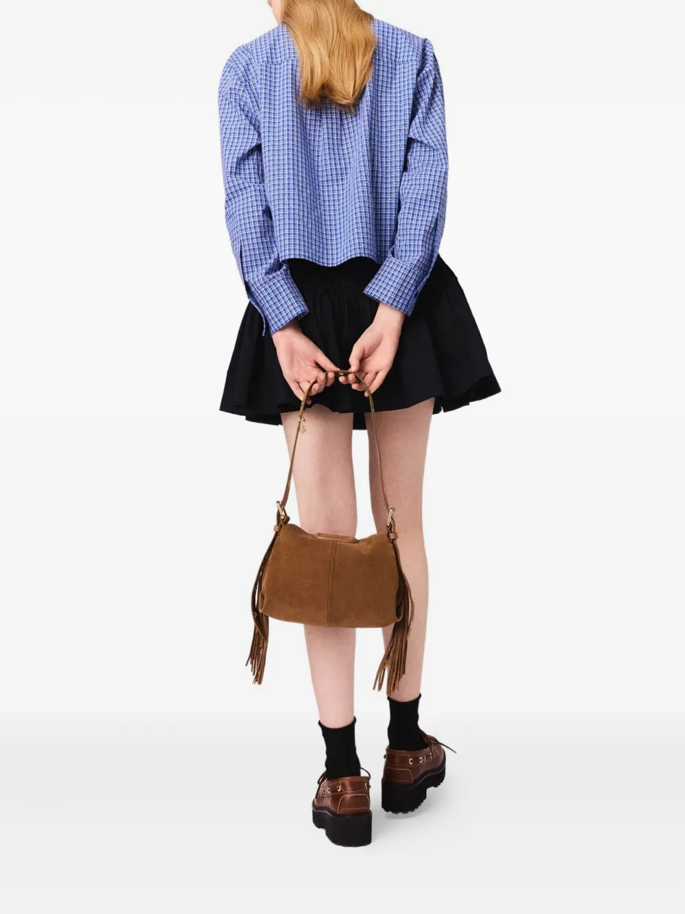 Maje Blouse verfraaid met stras Blauw