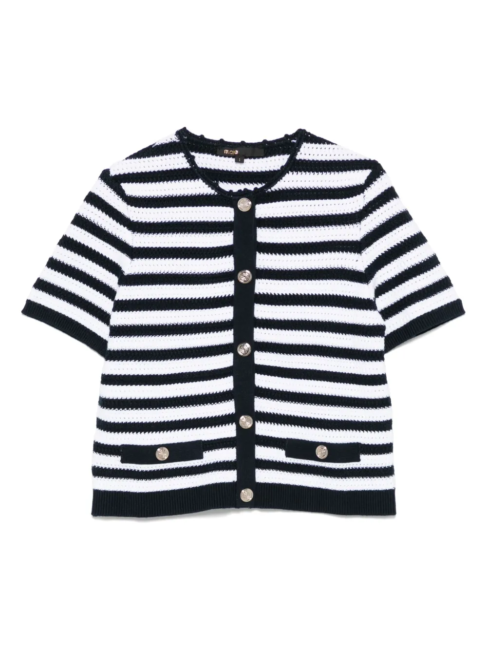 Maje Gehaakt vest Wit