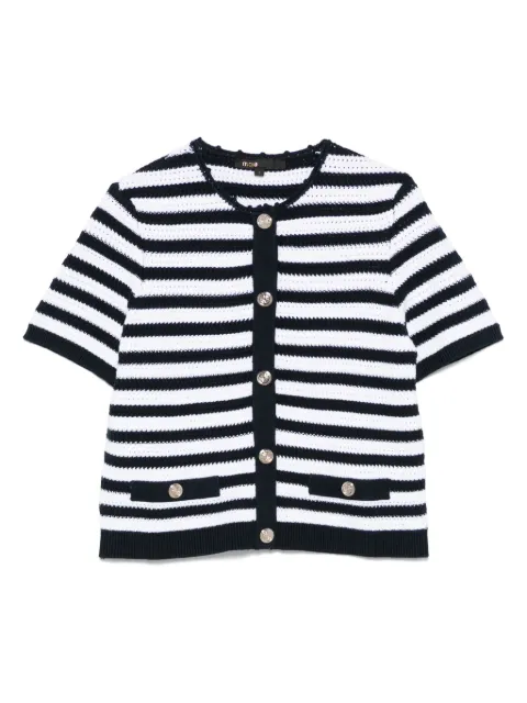 Maje cropped crochet cardigan