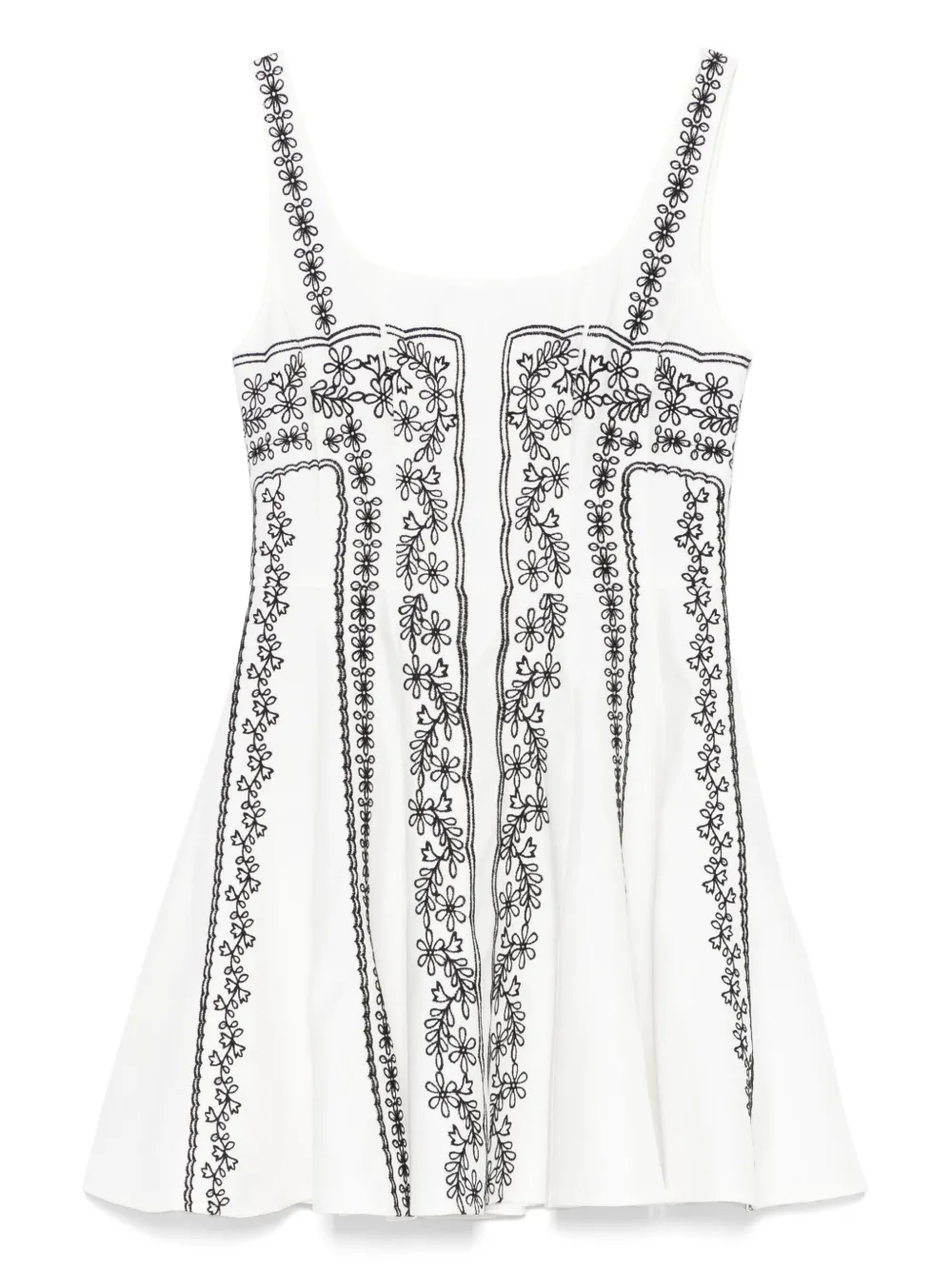 Maje robe courte à fleurs | blanc | Image 1