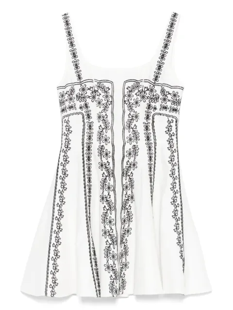 Maje embroidered-strap mini dress