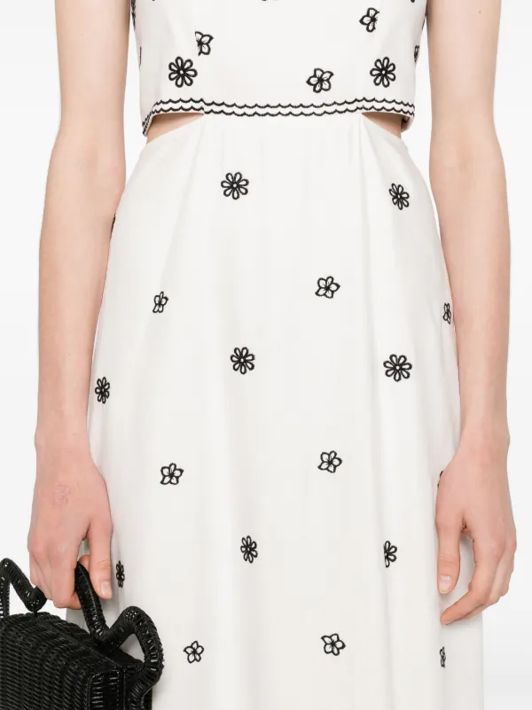 sachin and babi light blue dress Maje embroidered mini dress