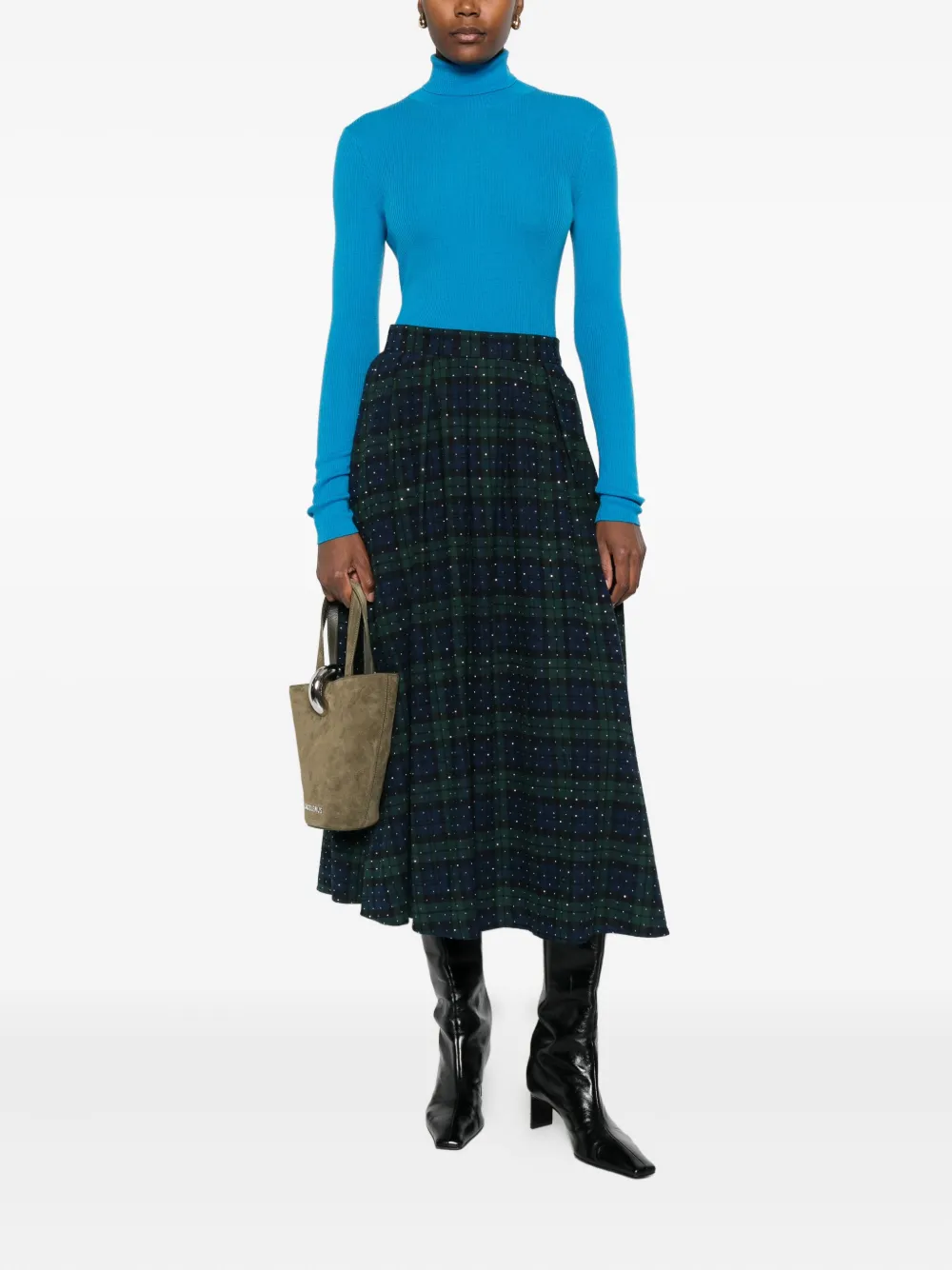 Maje top tejido de canalé con cuello vuelto | Playeras y jerséis | Image 2