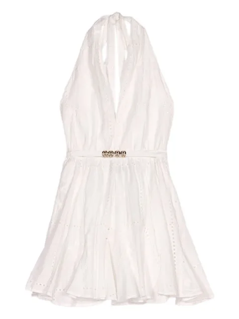 Maje embroidered backless dress