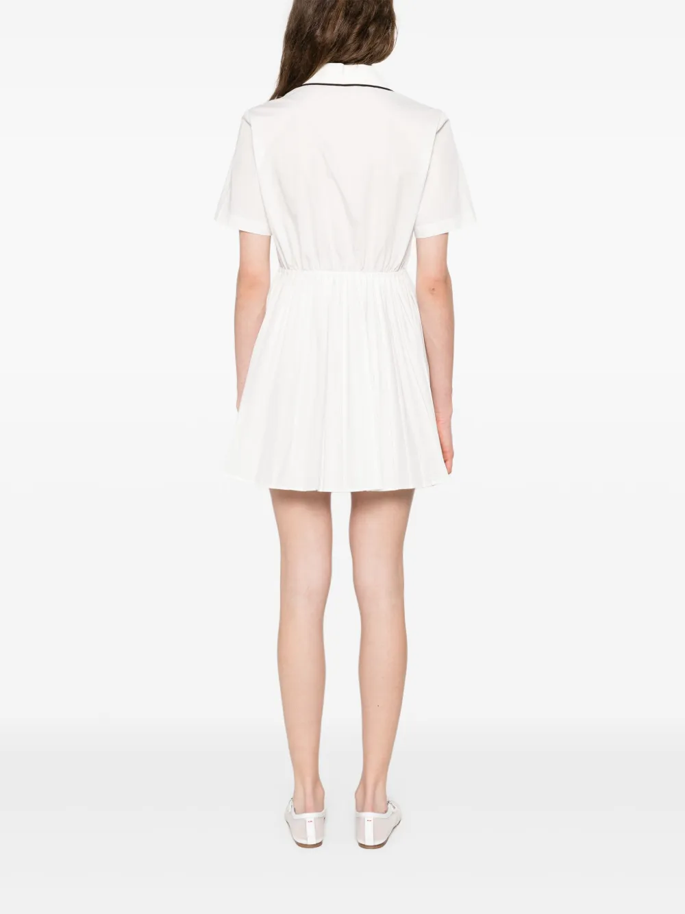 Maje Short-sleeve Shirt Dress In White