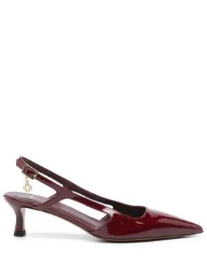 Miu Miu スリングバック パンプス | レッド | FARFETCH JP