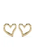 Maje rhinestone-embellished heart-shaped earrings - Gold