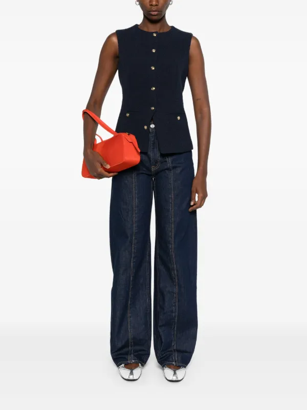 Maje ブークレ トップ | ブルー | FARFETCH JP