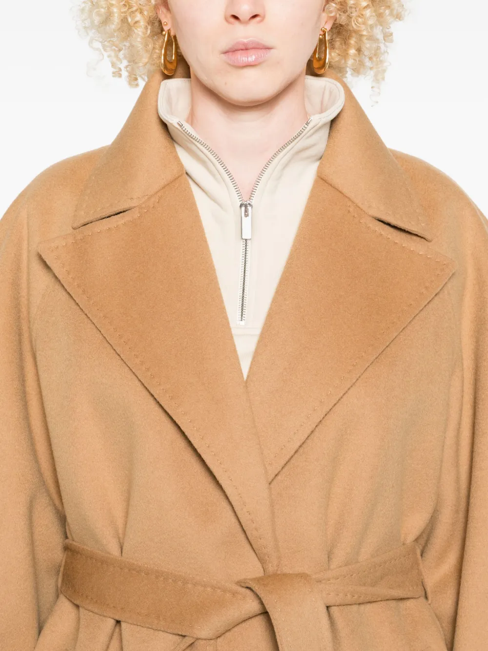 Maje Wikkeljas met ceintuur Bruin