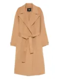 Maje belted wrap coat - Brown