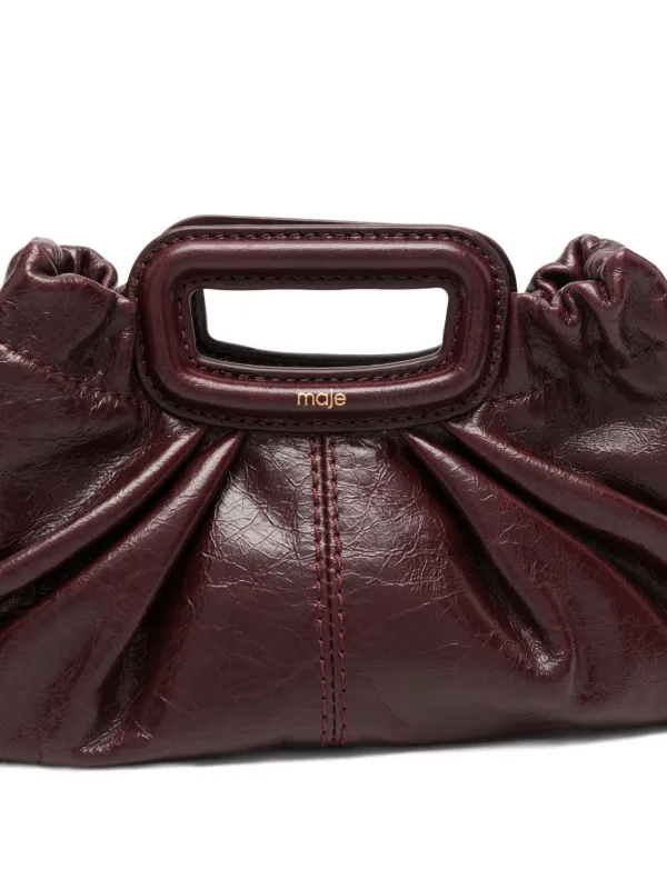 Maje Clutch Milpli Mini De Couro | Vermelho | FARFETCH BR