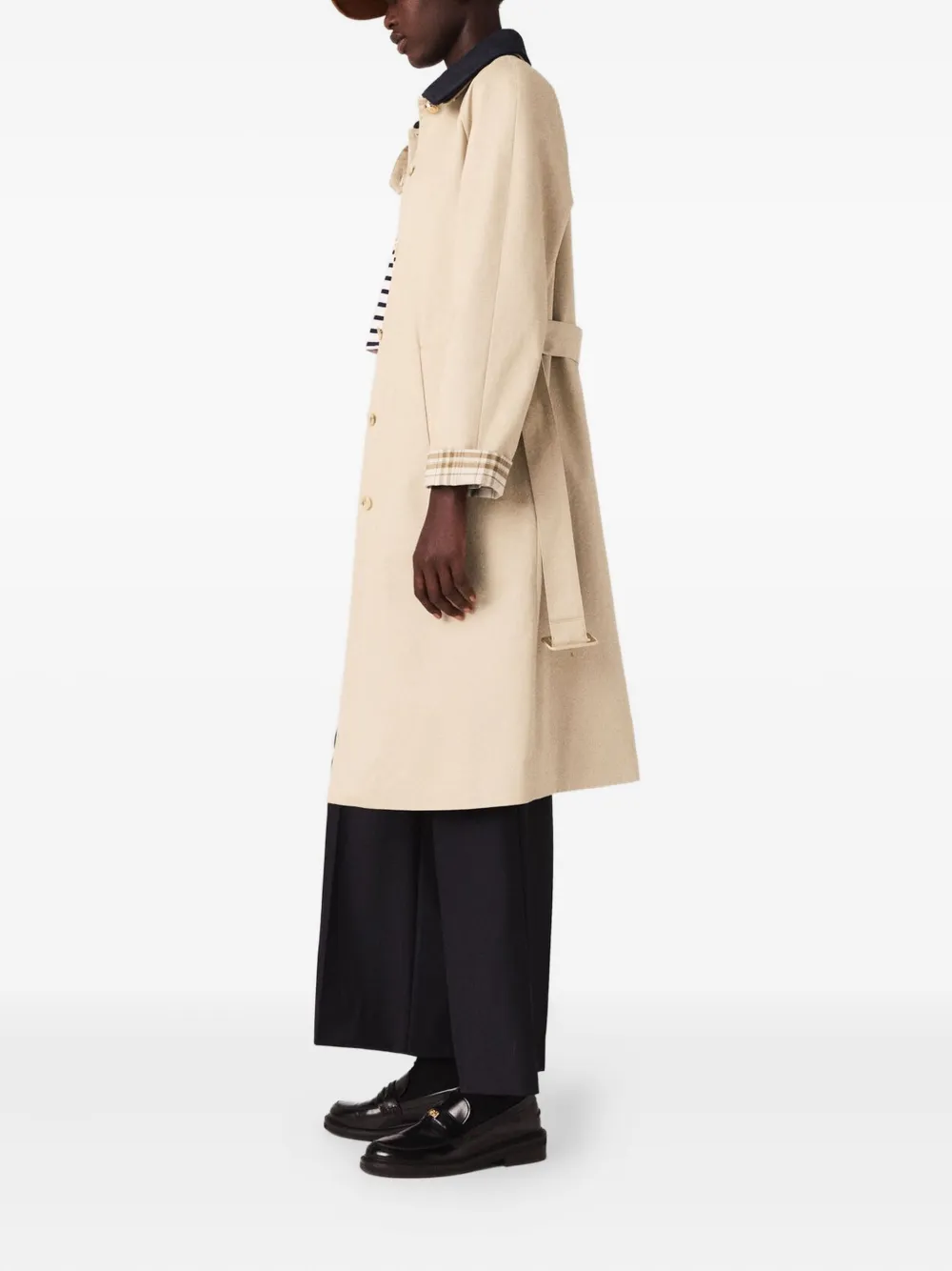 Maje Trenchcoat met ceintuur Beige