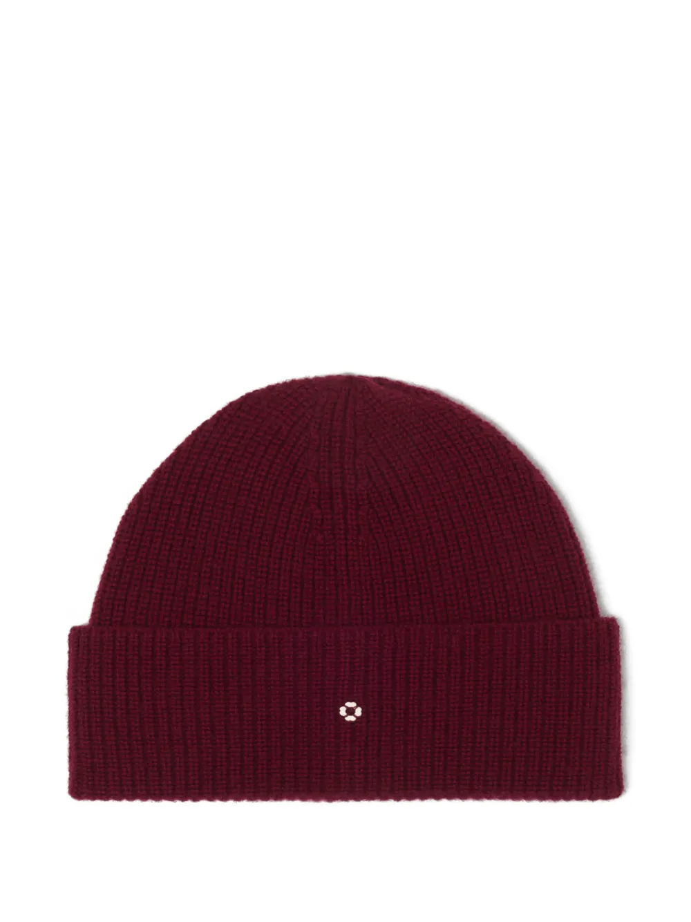 Maje ribbed embellished beanie hat | Red | Image 1