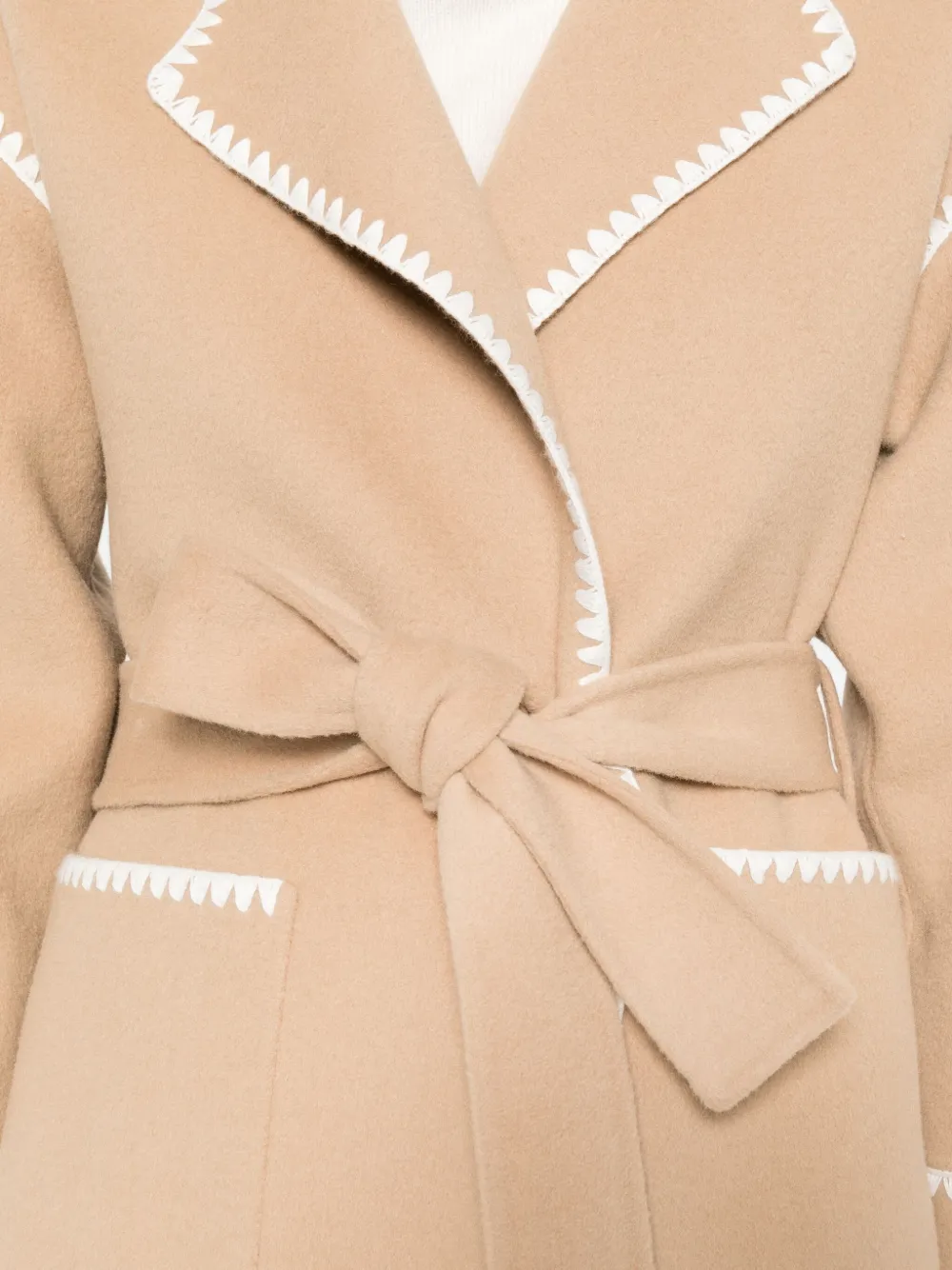 Maje Jas met riem Bruin