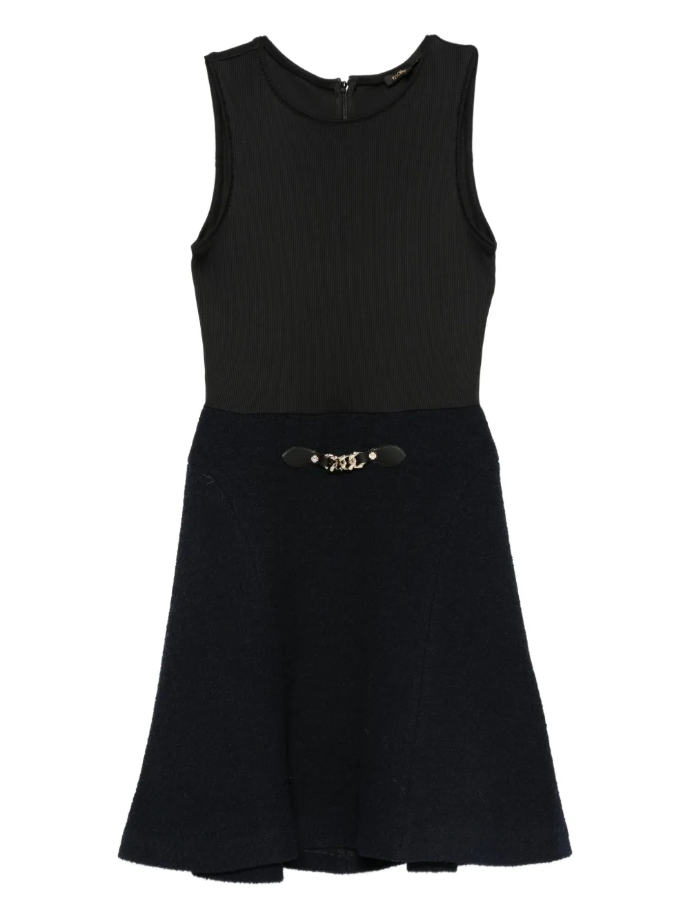 Maje chain-embellished mini day dress | Blue | Image 1