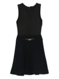 Maje chain-embellished mini day dress - Blue