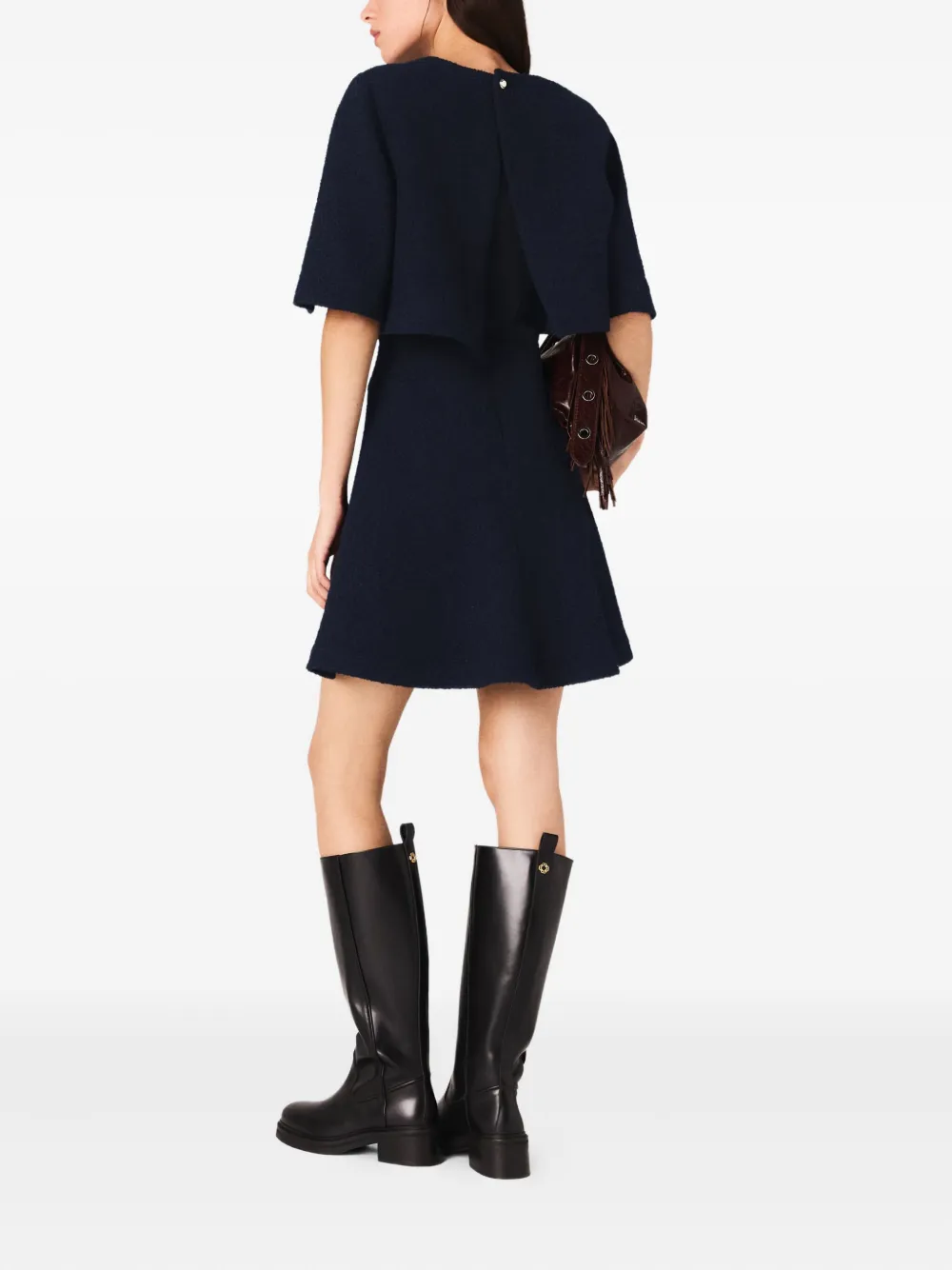 Maje Mini-jurk met ketting Blauw