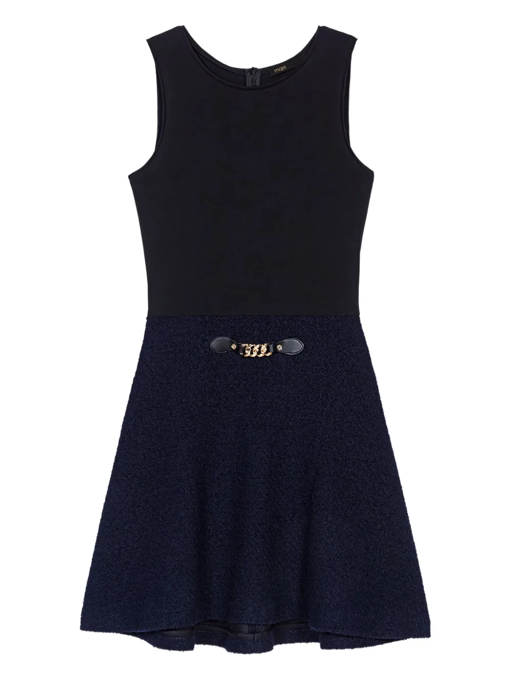 Maje Mini-jurk met ketting Blauw