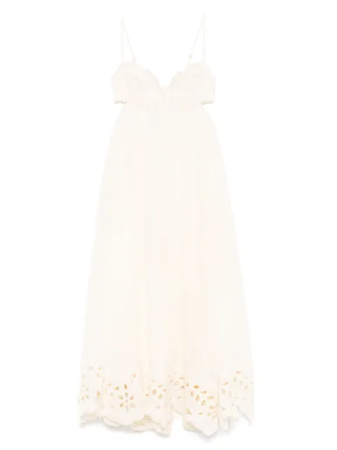 ZIMMERMANN floral-embroidered dress