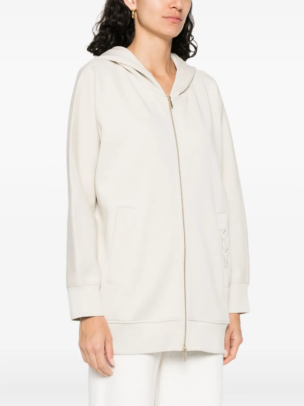 'S MAX MARA ZIP-UP HOODIE