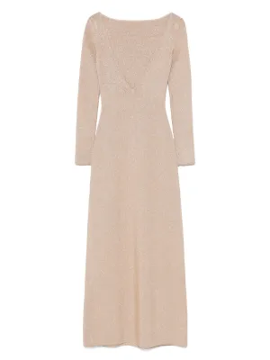 beige champagne bridesmaid dress Boat Neck Mini Dress Khaki – Davis Active main image 0