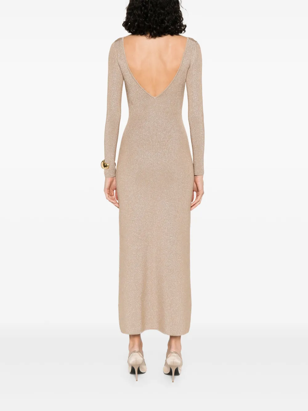 Max Mara Jurk met boothals Beige
