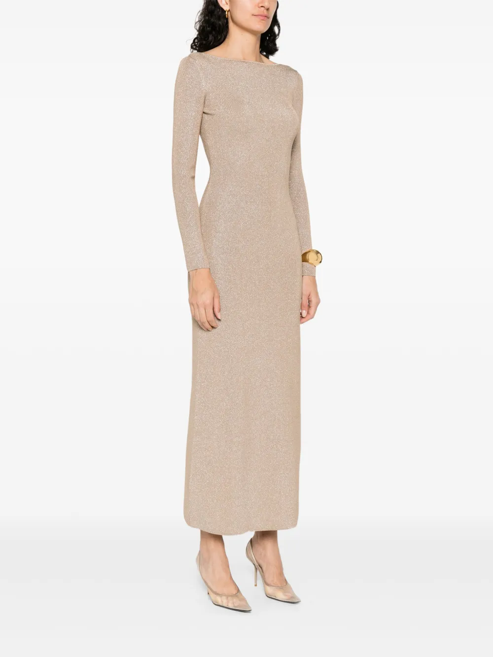 Max Mara Jurk met boothals Beige