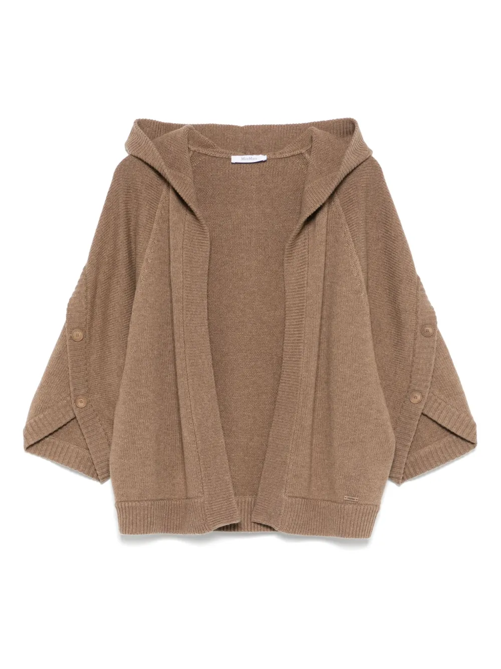 Max Mara Vest met capuchon Bruin