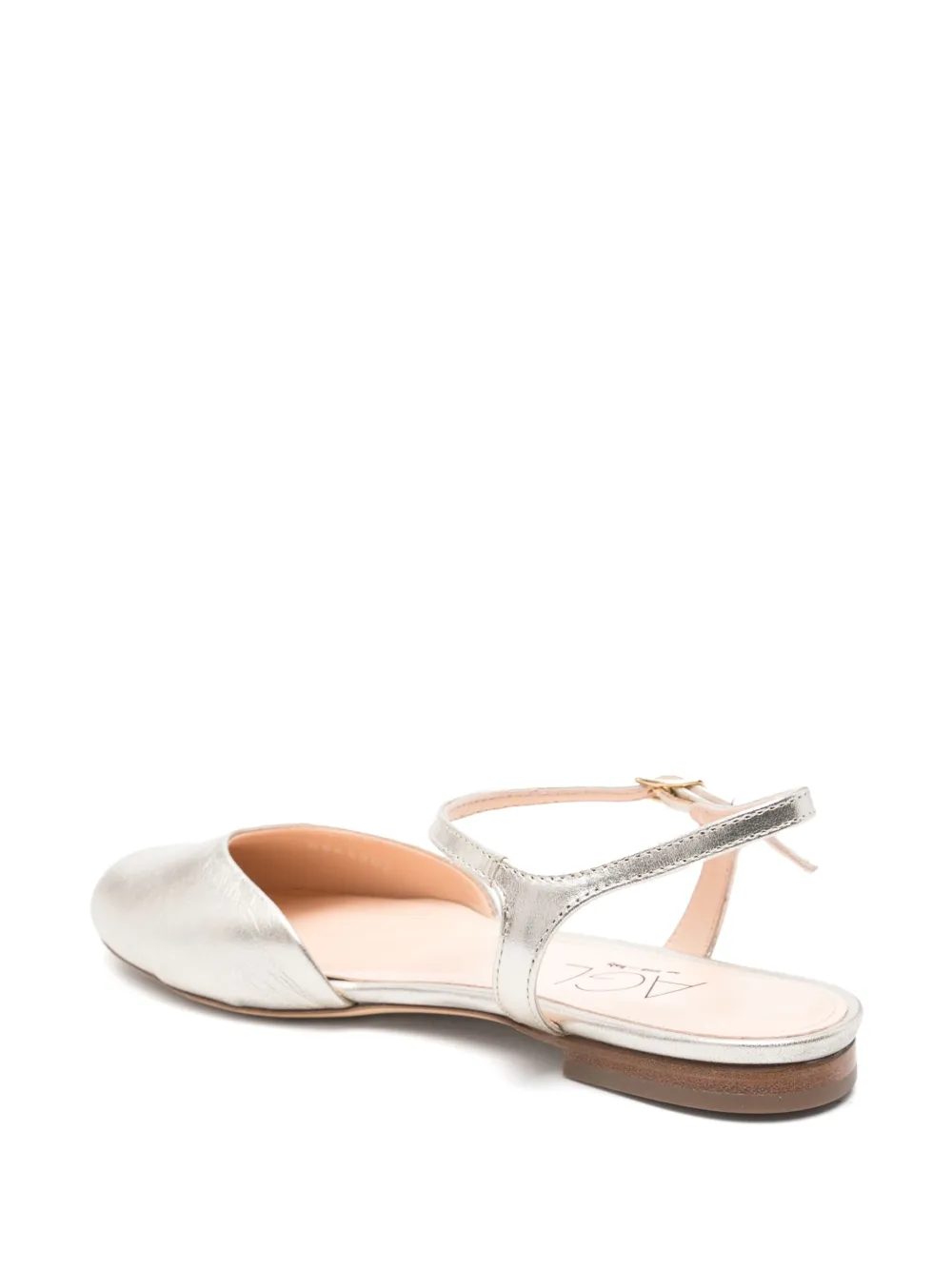 AGL metallic-leather pumps Gold