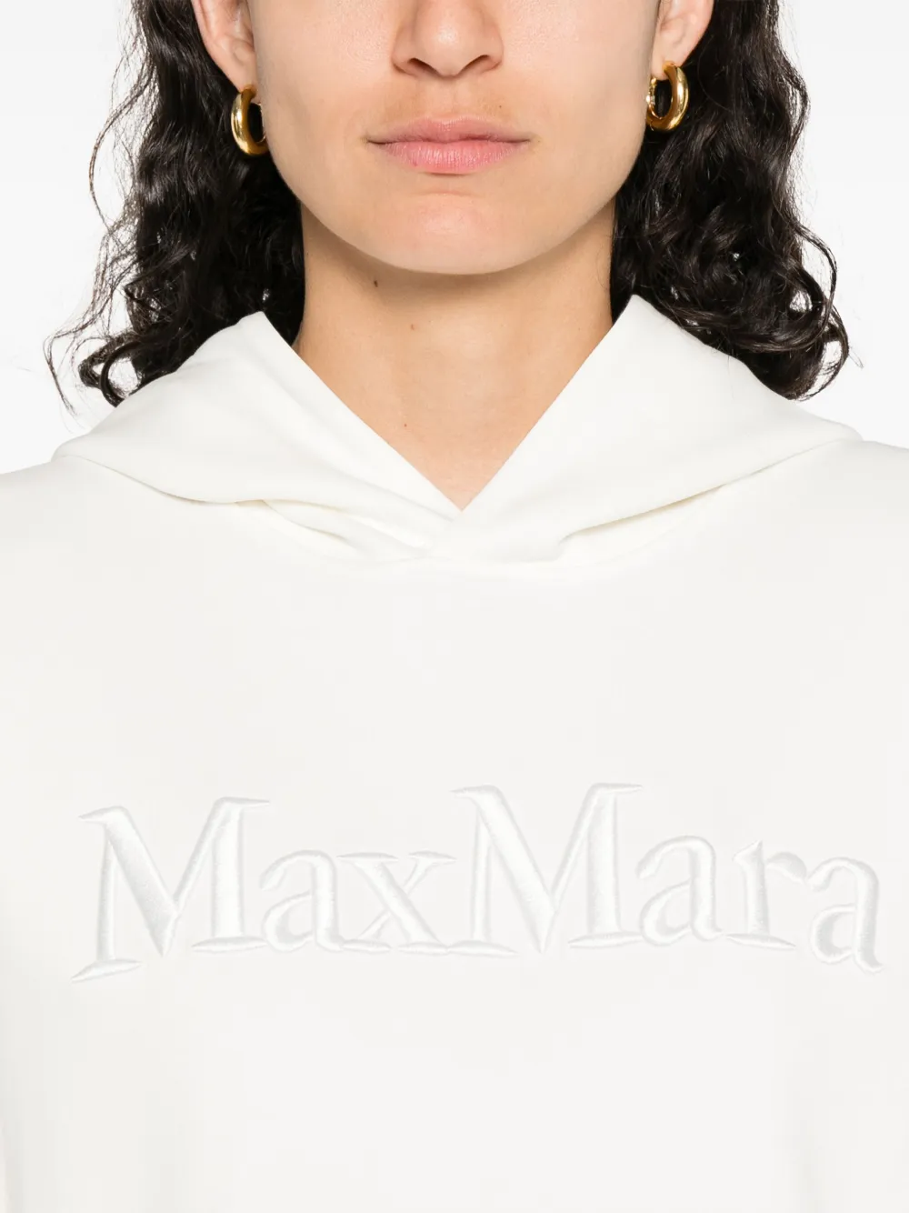 Shop 's Max Mara Embroidered-logo Hoodie