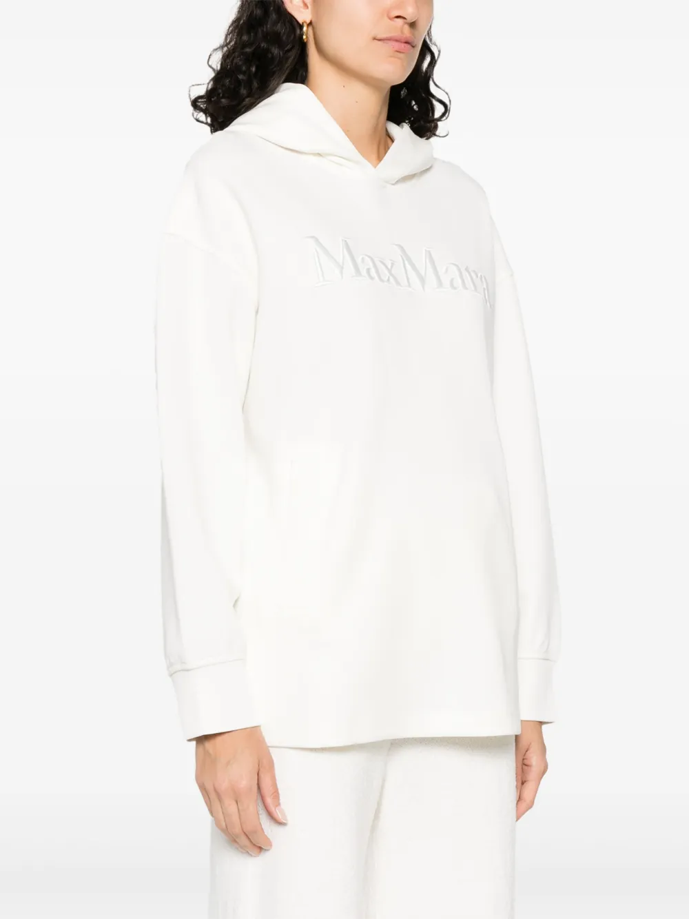 'S MAX MARA EMBROIDERED-LOGO HOODIE