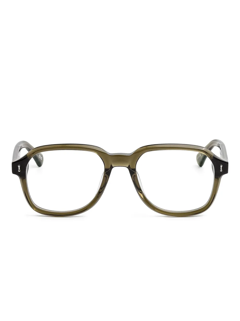Peter & May Walk Night Train square-frame glasses | Green | Image 1