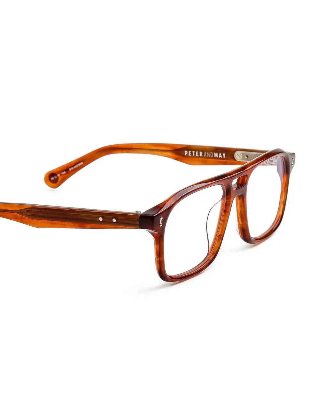 Peter And May Cigale Square-frame Glasses - Brown 