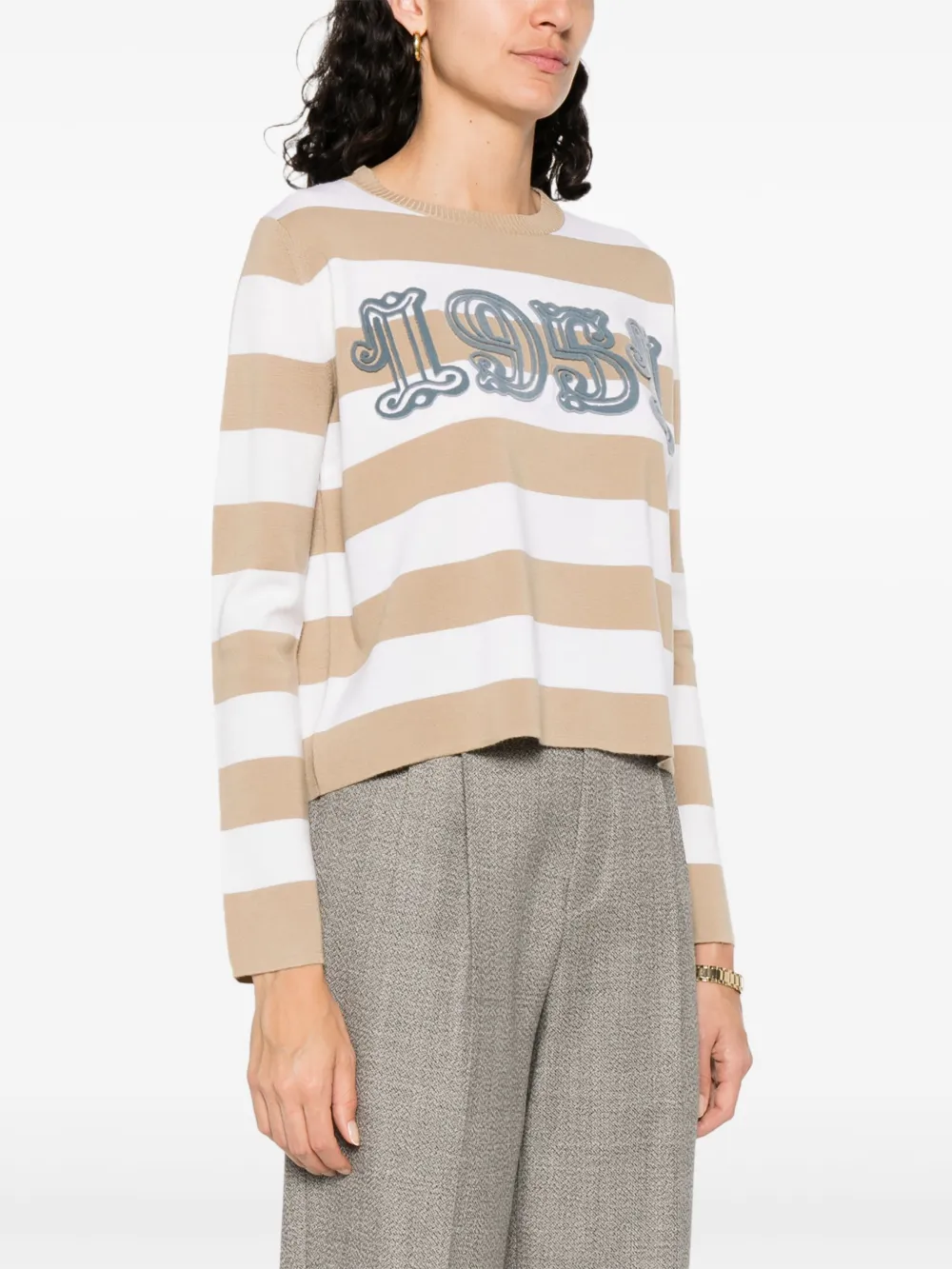 Max Mara Trui van scheerwol Wit