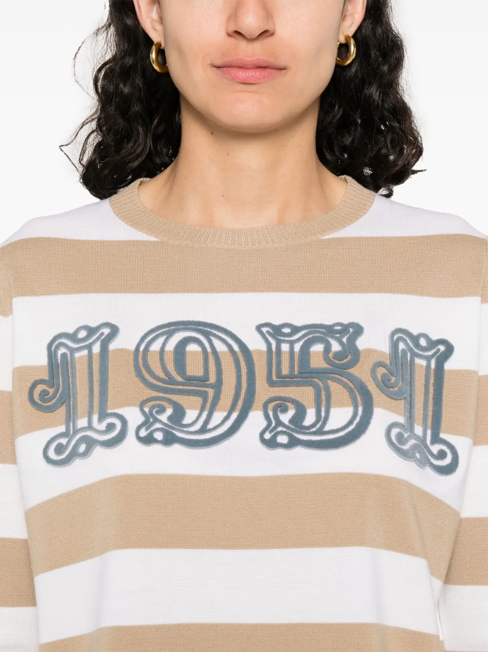 Max Mara Trui van scheerwol Wit