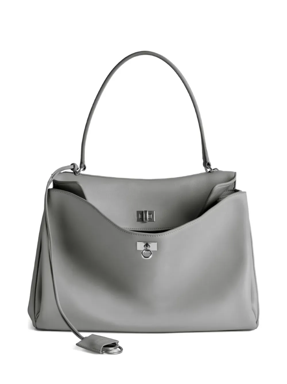Balenciaga medium Rodeo leather tote bag - Grigio