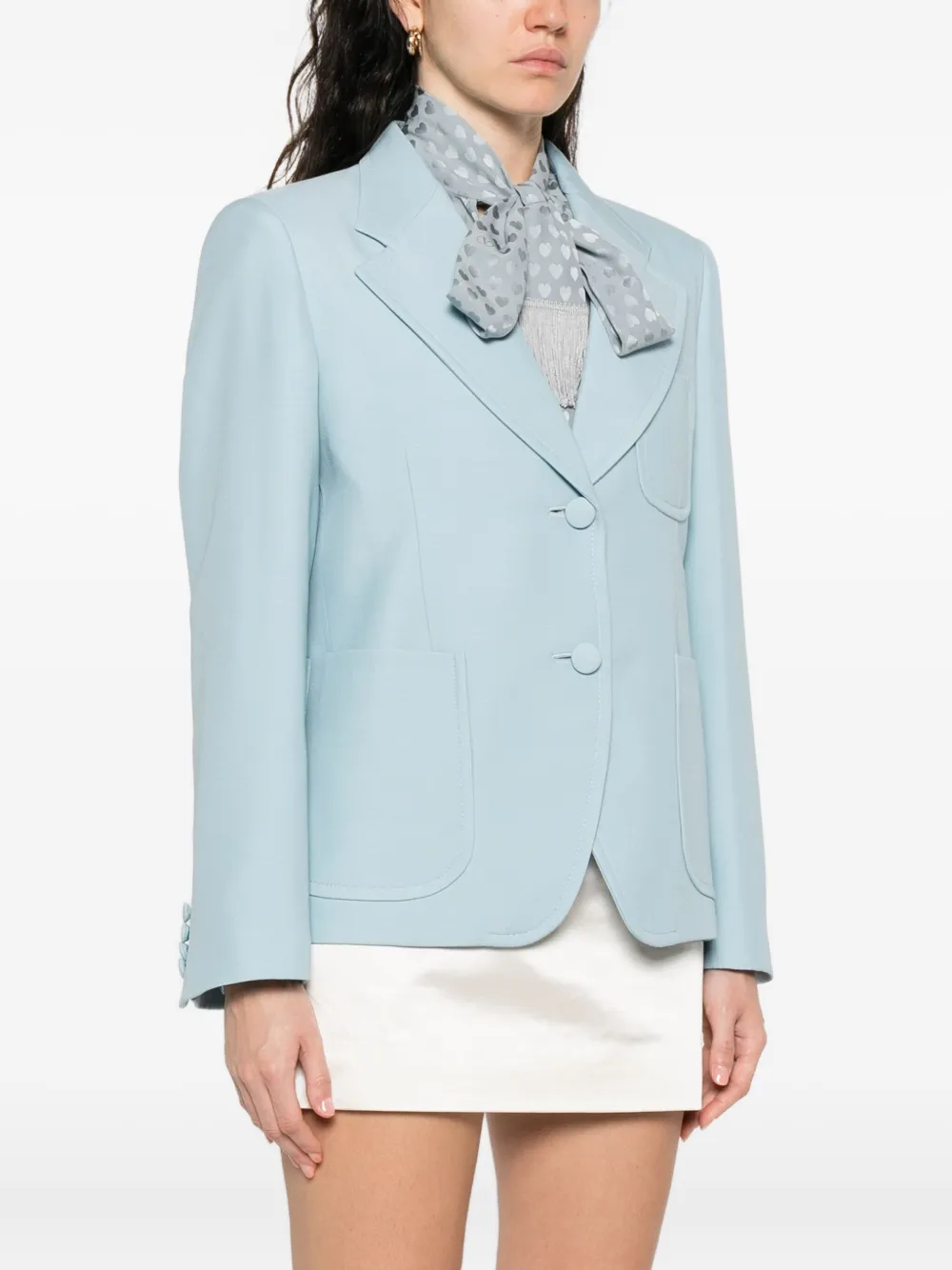 Valentino Garavani Blazer met enkele rij knopen Blauw