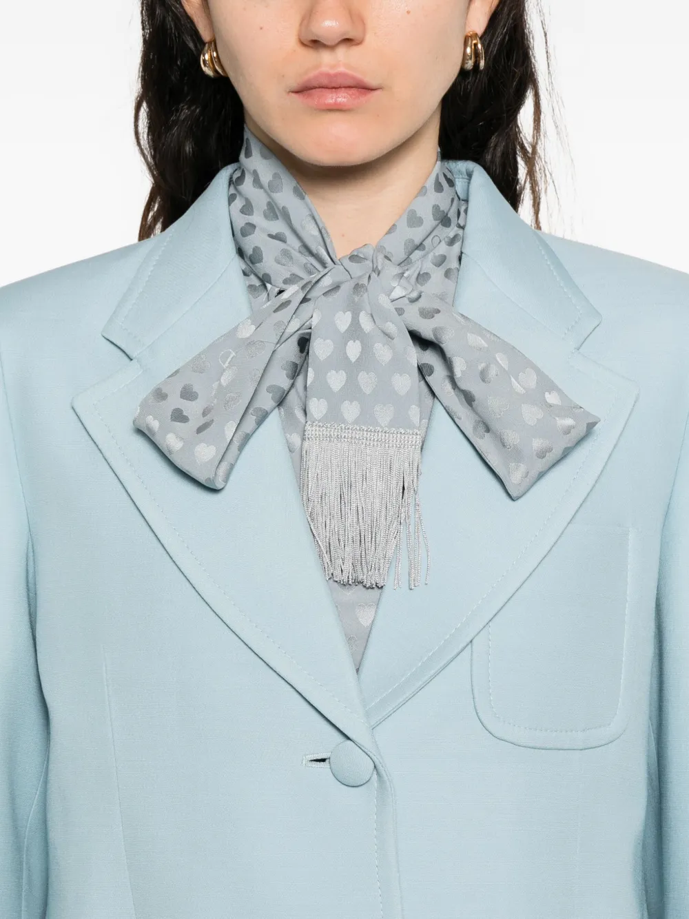 Valentino Garavani Blazer met enkele rij knopen Blauw