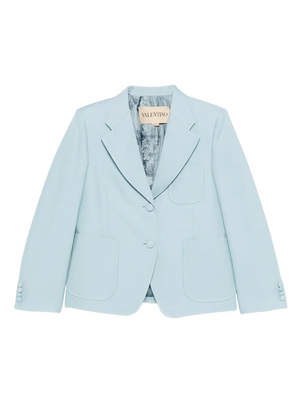 Valentino Garavani Blazer met enkele rij knopen Blauw