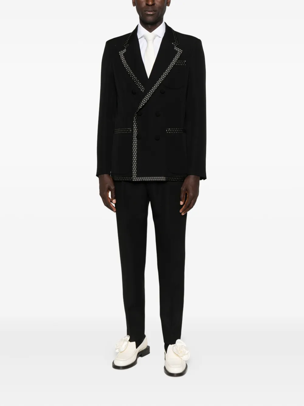 Valentino Garavani polka-dot trim double-breasted jacket | Suit & Dinner Jackets | Image 2